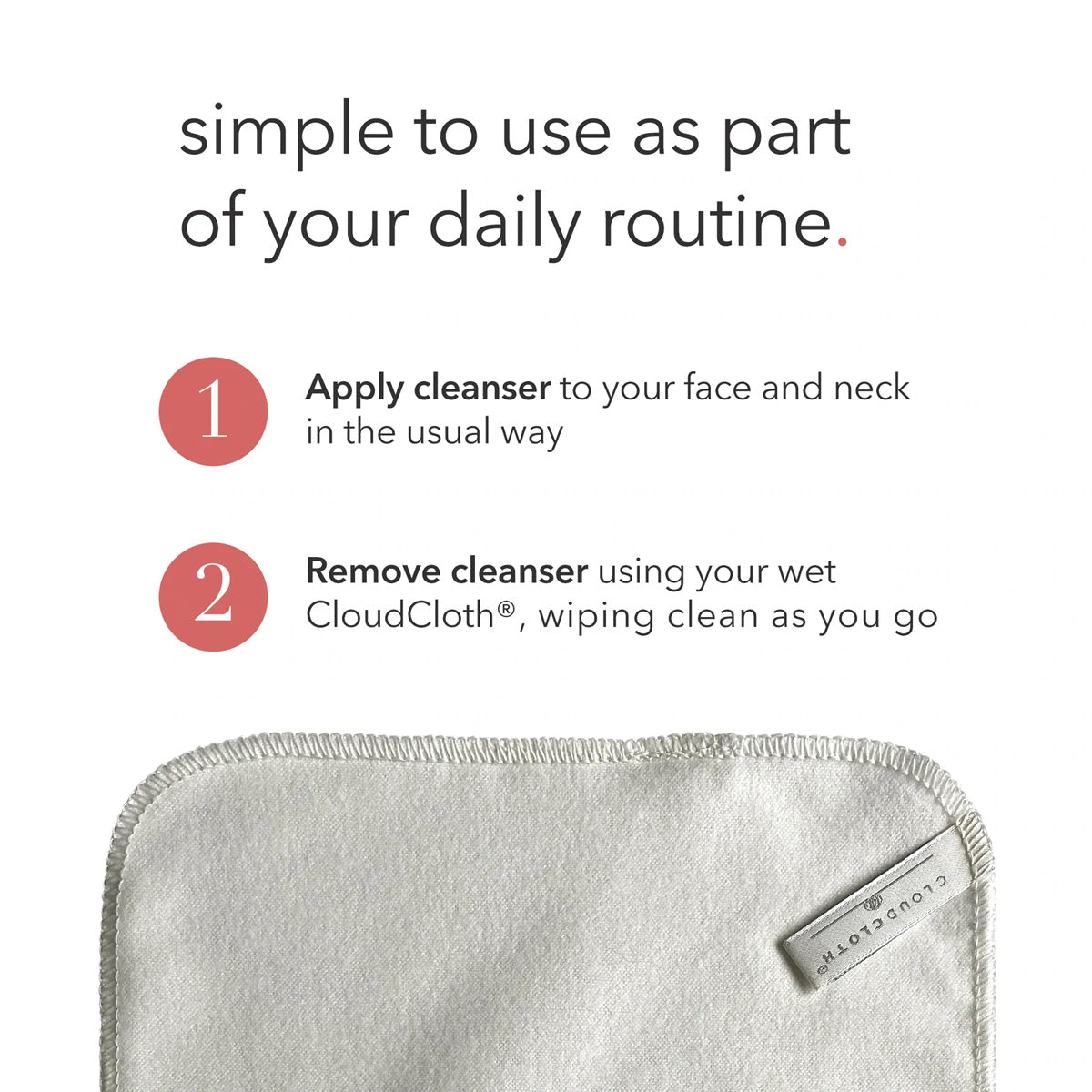 CloudCloth Reusable Facial Cloth Wipes