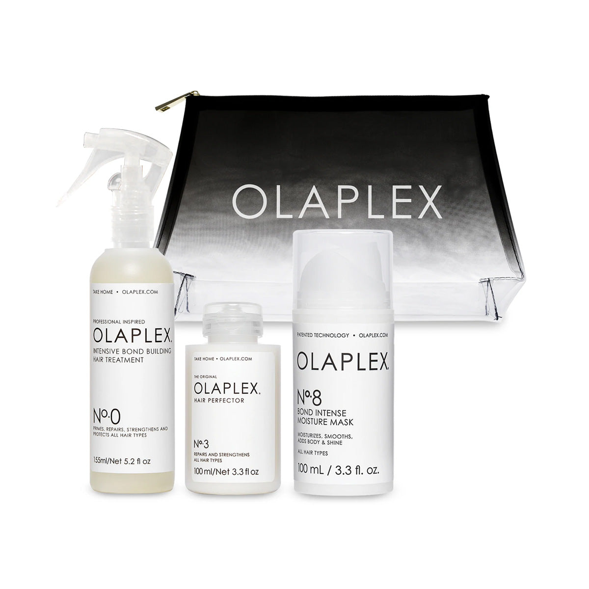 Olaplex The Bond Treatment System No.0, No.3 and No.8 Bundle